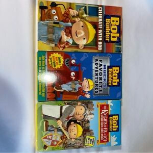 Kids VHS Bob the Builder lot of (3) VHS tapes Multicolor